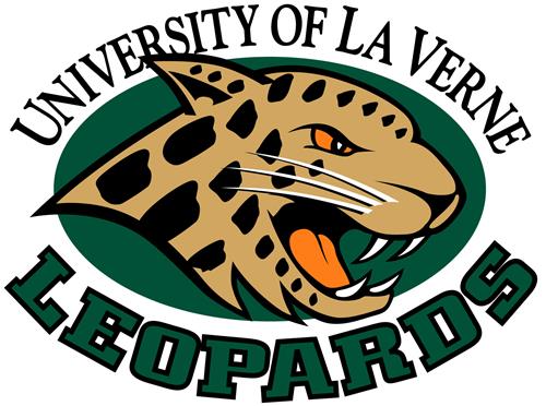 University of Laverne Logo with a leopard in the middle and the word "Leopards" written across the bottom of the logo. 