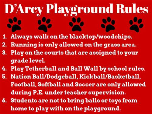 Playground Rules English 